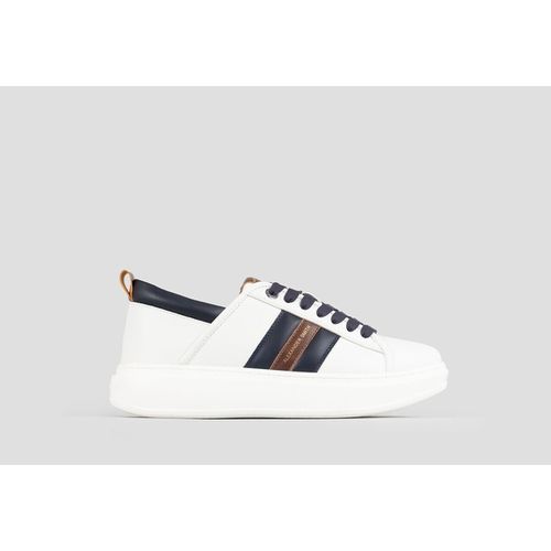 Sneakers ECO-WEMBLEY MAN WHITE BLUE COGNAC - Alexander Smith - Modalova