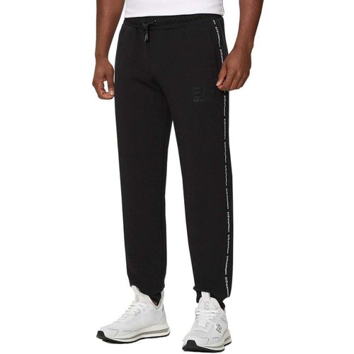 Pantaloni Sportivi Logo Series Stretch Viscose Joggers Black - Ea7 emporio armani - Modalova