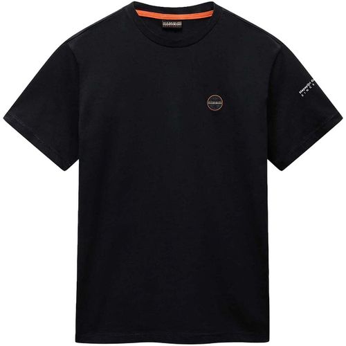 T-shirt & Polo Badge T-Shirt Black - Napapijri - Modalova