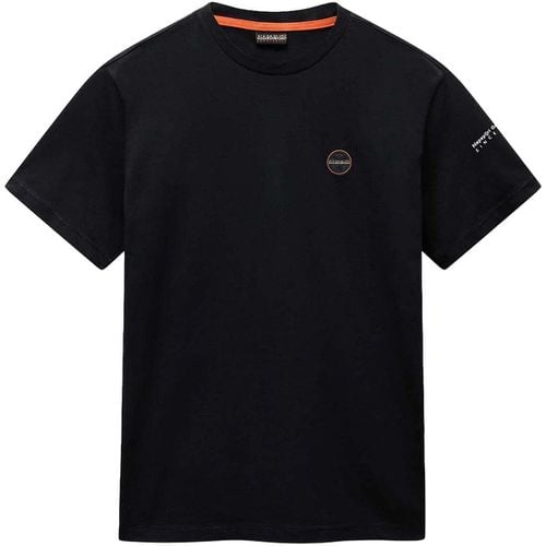 T-shirt & Polo Badge T-Shirt Black - Napapijri - Modalova