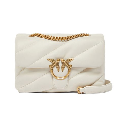 Borsette Borsa Classic Love Bag Puff in nappa bianca - Pinko - Modalova