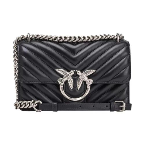 Borsa borsa mini chevron argento - Pinko - Modalova