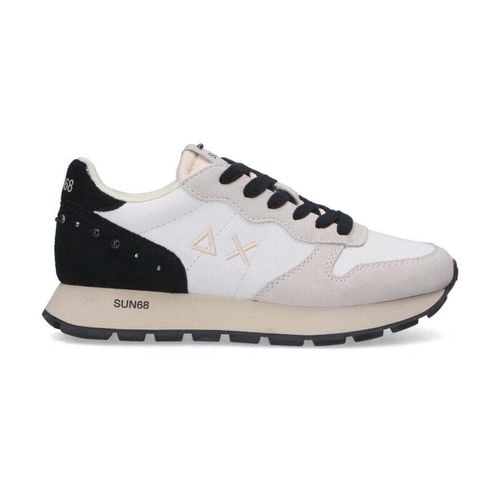 Sneakers basse sneaker Ally Studs bianca nera con borchie - Sun68 - Modalova