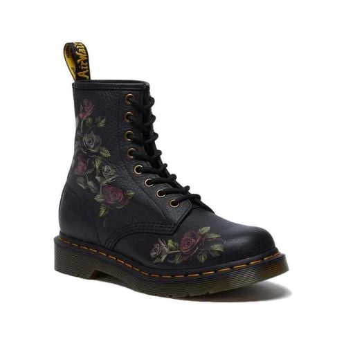 Stivaletti 1460 BLACK DECAYED ROSES CLASSIC TUMBLED NAPPA 32070001 - Dr. martens - Modalova