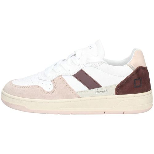 Sneakers alte COURT 2.0 VINTAGE CALF WHITE-PINK - Date - Modalova