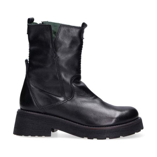 Stivali boots pelle nera con cerniera - Felmini - Modalova