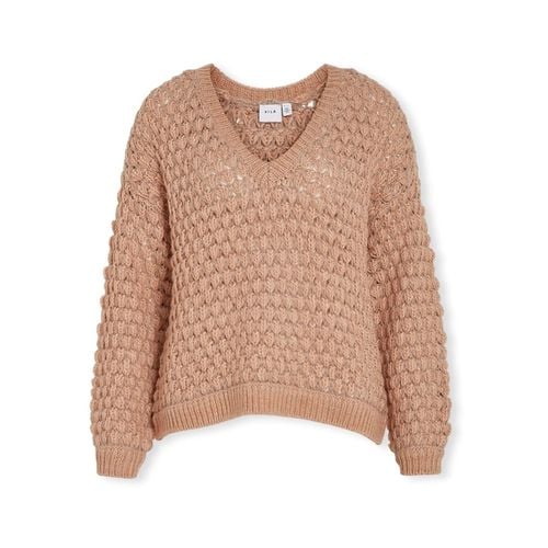 Maglione Evali Knit L/S - Natural Melange - Vila - Modalova