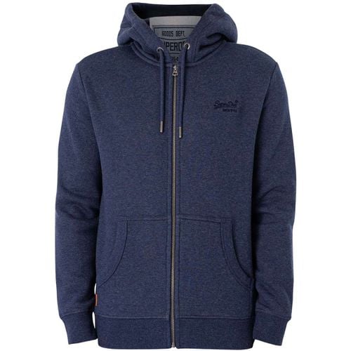 Felpa Felpa con cappuccio e zip con logo essenziale - Superdry - Modalova