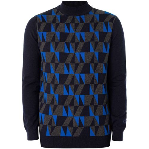 Maglione Pannello geometrico tartaruga lavorato a maglia - Trojan - Modalova