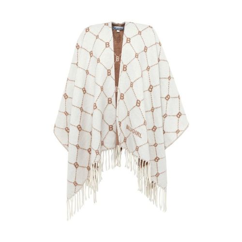 Sciarpa Poncho Con Logo All-Over - Blugirl - Modalova