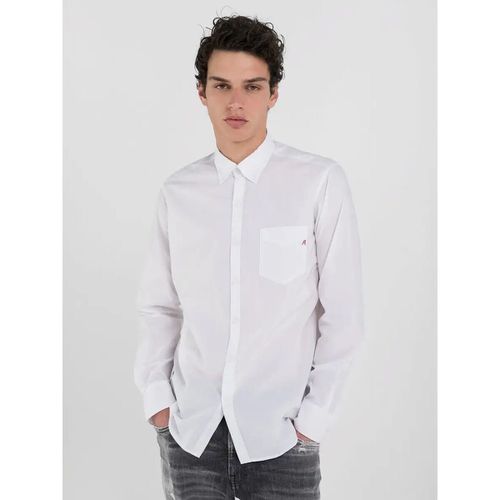 Camicia a maniche lunghe M4126 .000.84934 POPELINE-001 - Replay - Modalova