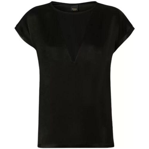 Camicia Pinko blusa nera in satin - Pinko - Modalova