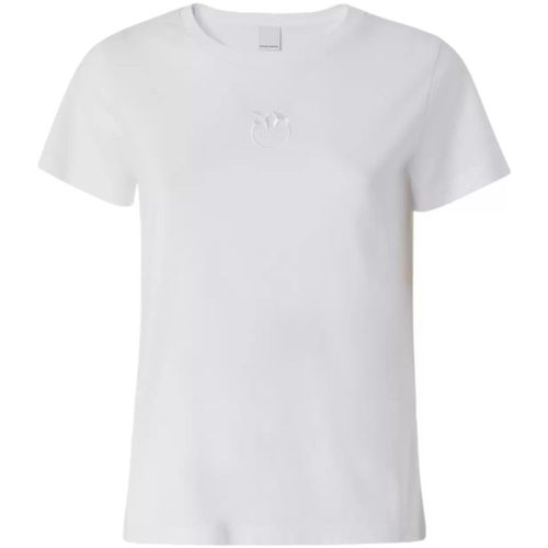 T-shirt & Polo t-shirt bianca con logo cucito - Pinko - Modalova