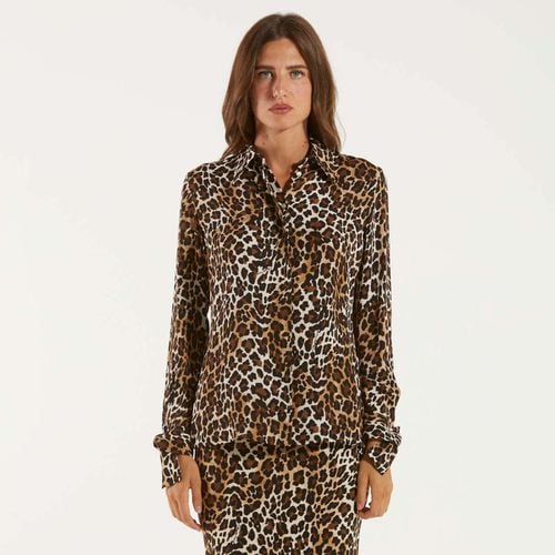 Camicia camicia georgette animalier - Elisabetta Franchi - Modalova