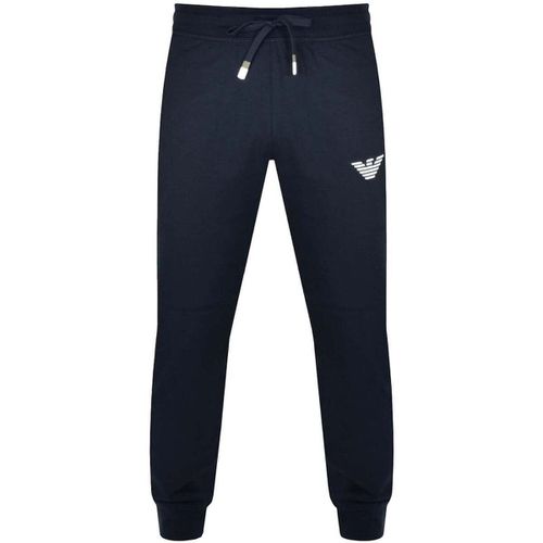 Pantaloni Sportivi Lounge Logo Joggers Navy - Emporio armani - Modalova