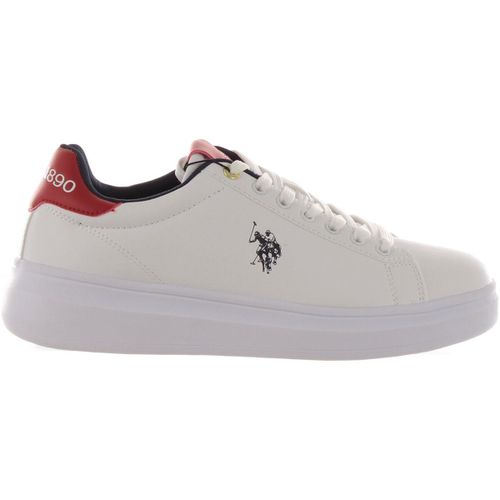 Sneakers Sneaker in ecopelle con tallone a contrasto - U.S Polo Assn. - Modalova