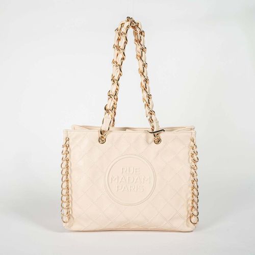 Borsa a spalla borsa a spalla beige con catena - Rue Madam - Modalova