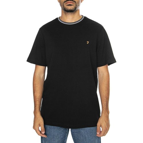 T-shirt & Polo Alvin Tipped Tee Black - Farah - Modalova