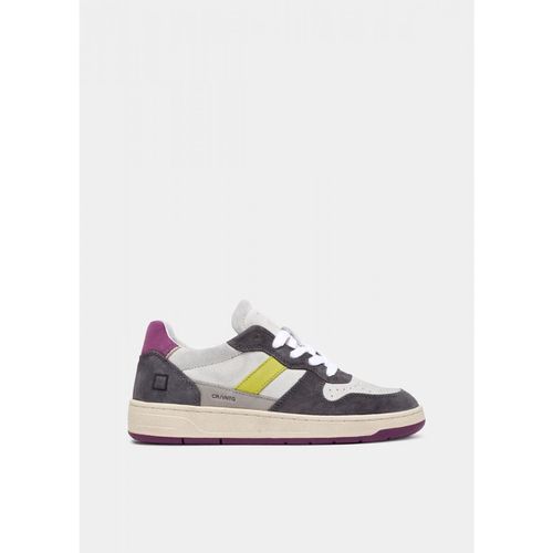 Sneakers W411-C2-VC-IP - COURT 2.0-VINTAGE CALF WHITE-PURPLE - Date - Modalova