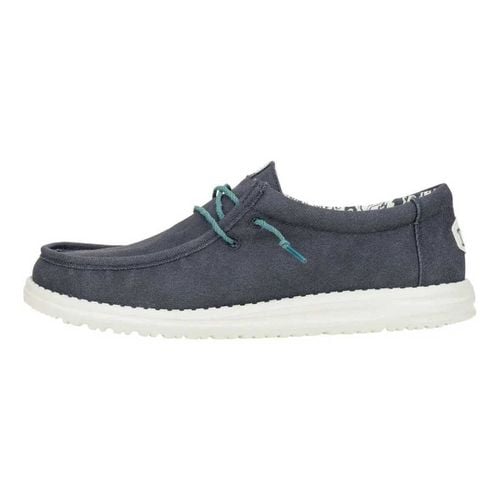 Scarpe WALLY WAXED CANVAS MAN NAVY - HEYDUDE - Modalova