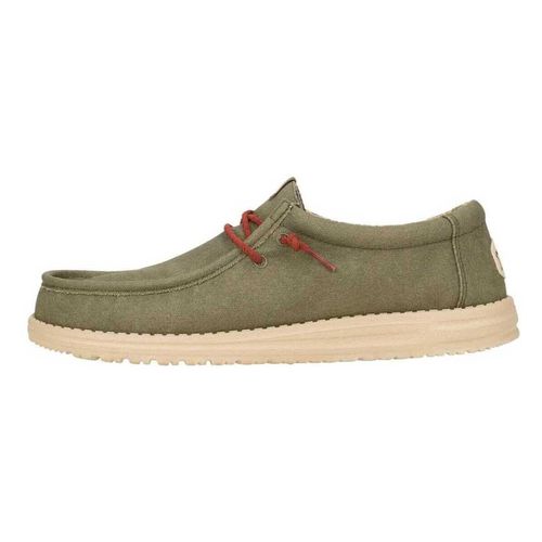 Scarpe WALLY WAXED CANVAS MAN OLIVE - HEYDUDE - Modalova