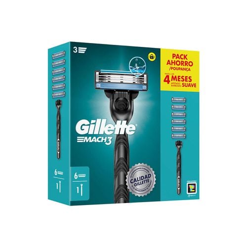 Accessori per il corpo Macchina Mach 3 + 6 Pezzi Di Ricambio - Gillette - Modalova