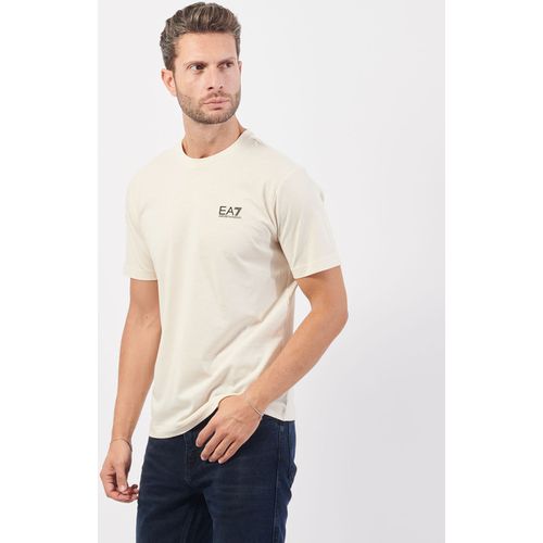 T-shirt & Polo T-shirt girocollo in cotone con logo - Emporio Armani EA7 - Modalova