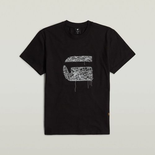 T-shirt & Polo D25674-C336 STUTCH BURGER-6484 DK BLACK - G-star raw - Modalova