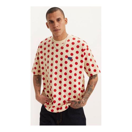 T-shirt & Polo A1005 0026 - SKATE GRAPHIC BOX TEE-POLKA DOT CREAM AND RED - Levis - Modalova