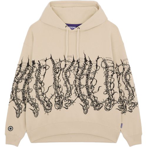 Polo maniche lunghe uomo felpa con cappuccio 24WOSH62 BARBED WIRE HOODIE - Octopus - Modalova