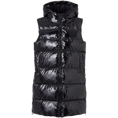 Piumino GRAFFETTA GILET CRYSTAL NYLON CON PATCH LOGO - Pinko - Modalova