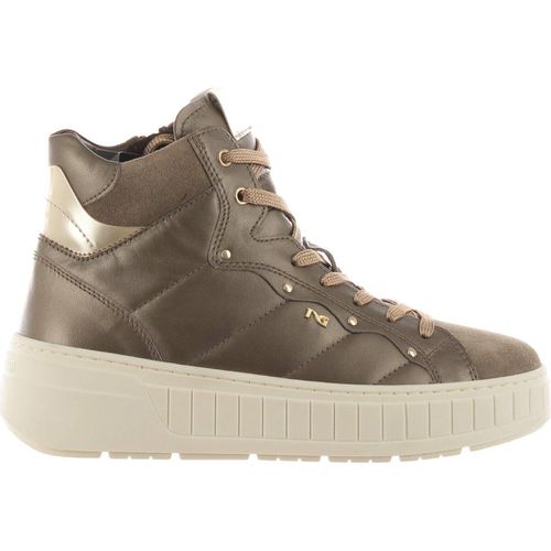 Sneakers Sneaker high-top in pelle metal - NeroGiardini - Modalova