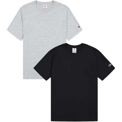 T-shirt & Polo - 2 t-shirt nero/grigio 220267-EM021 - Champion - Modalova