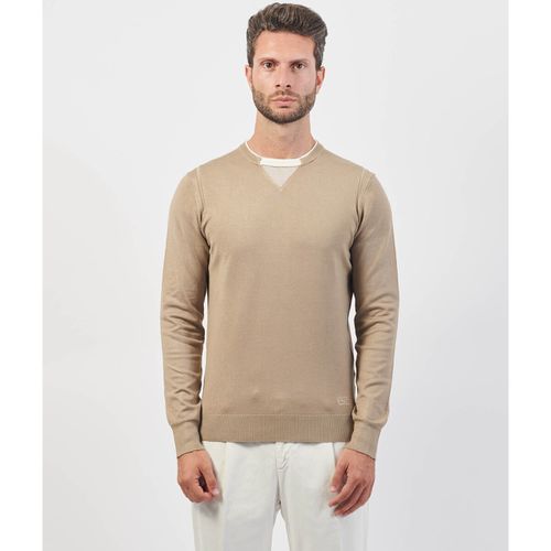 Maglione Maglia in misto viscosa effetto doppio collo - Yes Zee - Modalova