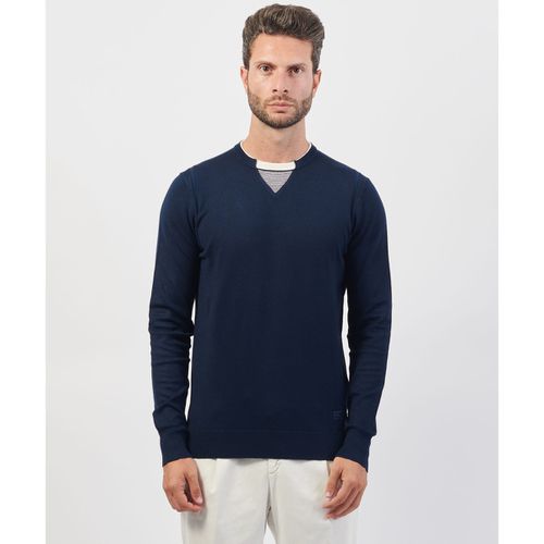 Maglione Maglia in misto viscosa effetto doppio collo - Yes Zee - Modalova