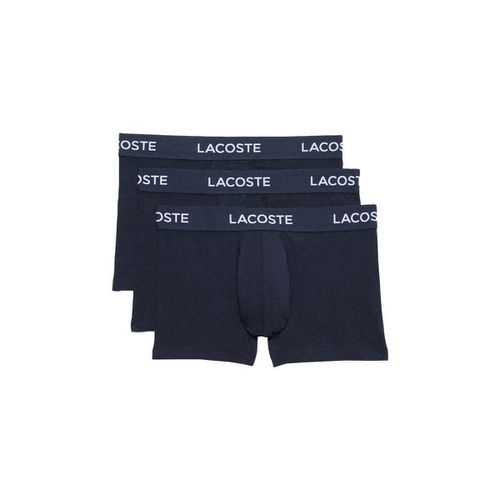 Boxer 3 Pack Cotton Stretch Trunks Navy - Lacoste - Modalova