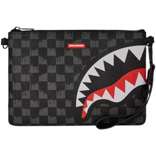 Borsa pochette drip check shark - Sprayground - Modalova