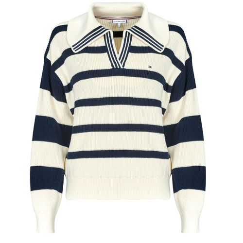 Maglione CO CARDI STITCH OPEN POLO SWT LS - Tommy hilfiger - Modalova