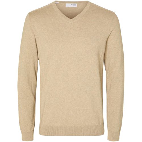 Felpa Slhberg Ls Knit V-Neck Noos - Selected - Modalova