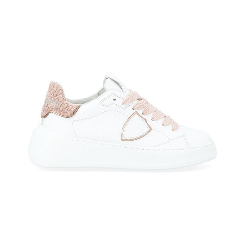 Sneakers Sneaker Tres Temple bianca e rosa - Philippe Model - Modalova