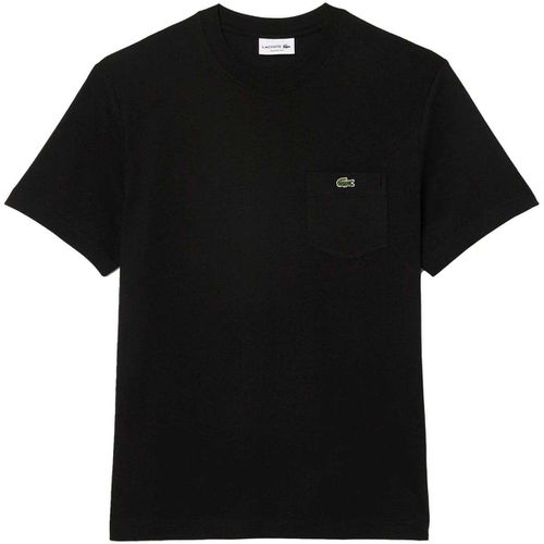 T-shirt & Polo Chest Pocket Cotton T-Shirt Black - Lacoste - Modalova