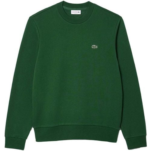 Felpa Fleece Crew Sweatshirt Pine Green - Lacoste - Modalova