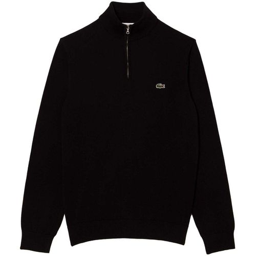 Felpa Quarter Zip Knit Sweater Black - Lacoste - Modalova