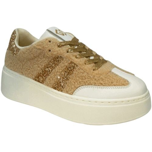 Sneakers basse ; ECOPELLE TEDDY GB883 - Gold&gold - Modalova