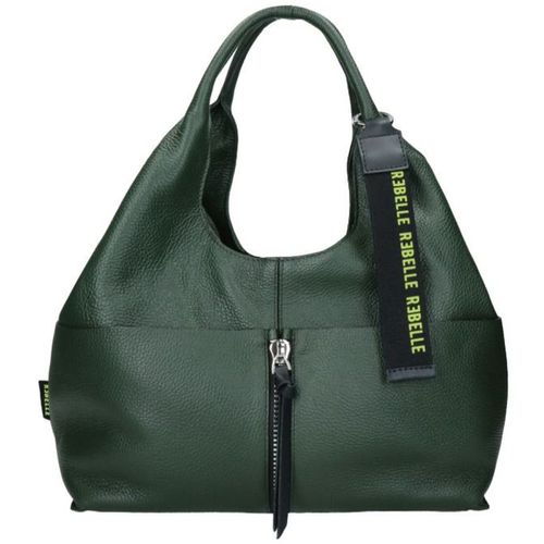 Borsa Shopping Shopping bag Nadia verde in pelle - Rebelle - Modalova