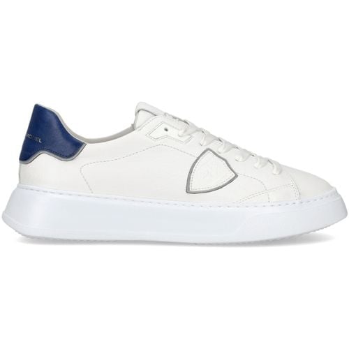 Sneakers Sneaker uomo Temple low bianco blu - Philippe Model - Modalova