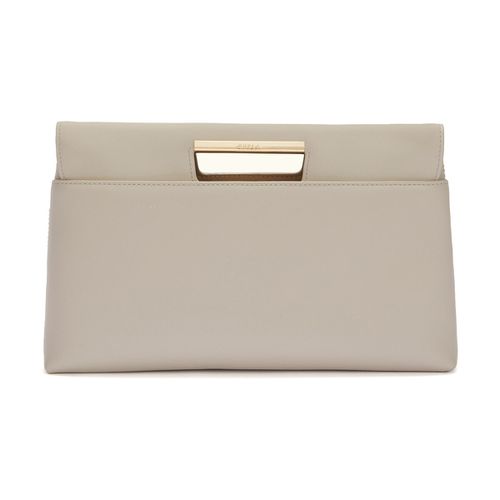 Borsa Shopping Pochette a mano vaniglia in pelle - Furla - Modalova