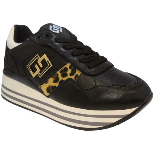 Sneakers basse PLATFORM ; ECOPELLE GB886 - Gold&gold - Modalova