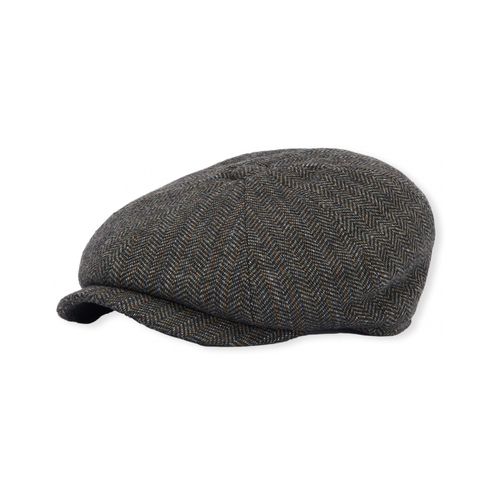 Cappellino Cap Fyne Tweed Baker Boy - Olive - Barbour - Modalova