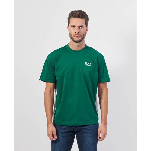 T-shirt & Polo T-shirt girocollo con bande laterali - Emporio Armani EA7 - Modalova